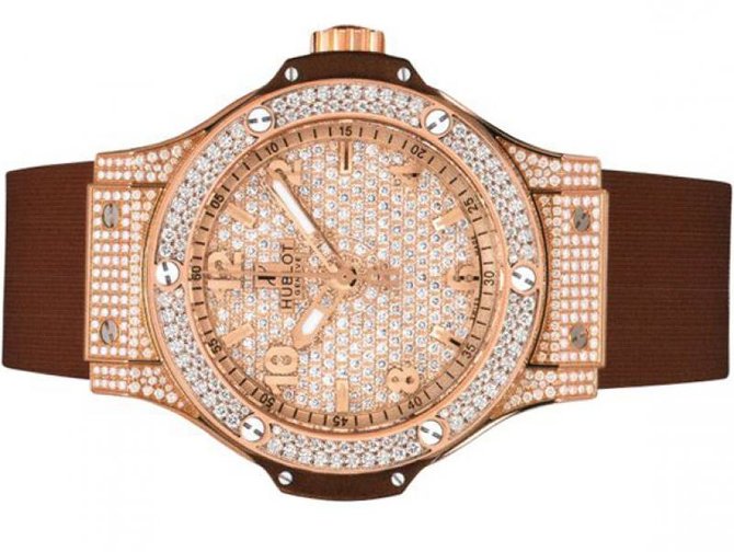 Hublot 341.PC.9010.RC.1704 Big Bang 41mm Red Gold Cappuccino Diamonds - фото 2