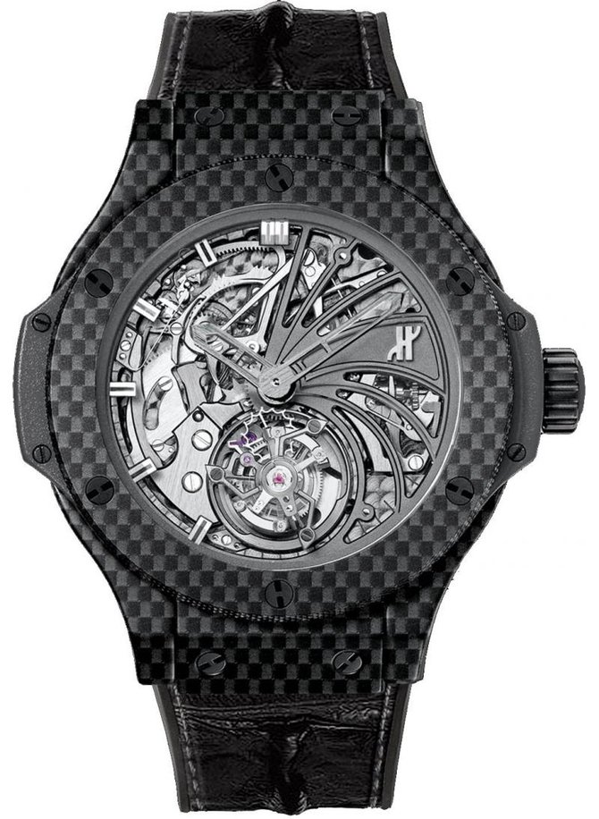 Hublot 304.QX.1140.HR Big Bang 44mm Minute Repeater Tourbillon Carbon - фото 1