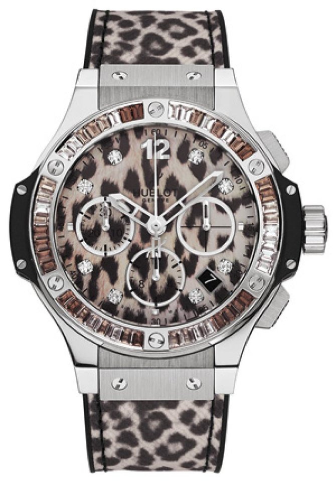 Hublot 341.SX.7717.NR.1977 Big Bang 41mm Ladies Leopard Steel Snow - фото 1