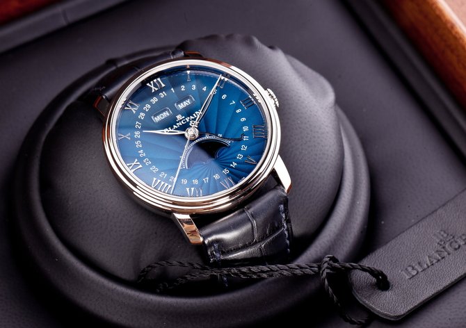 Blancpain 6654-1529-55B Villeret Moon Phase Complete Calendar 40mm - фото 12