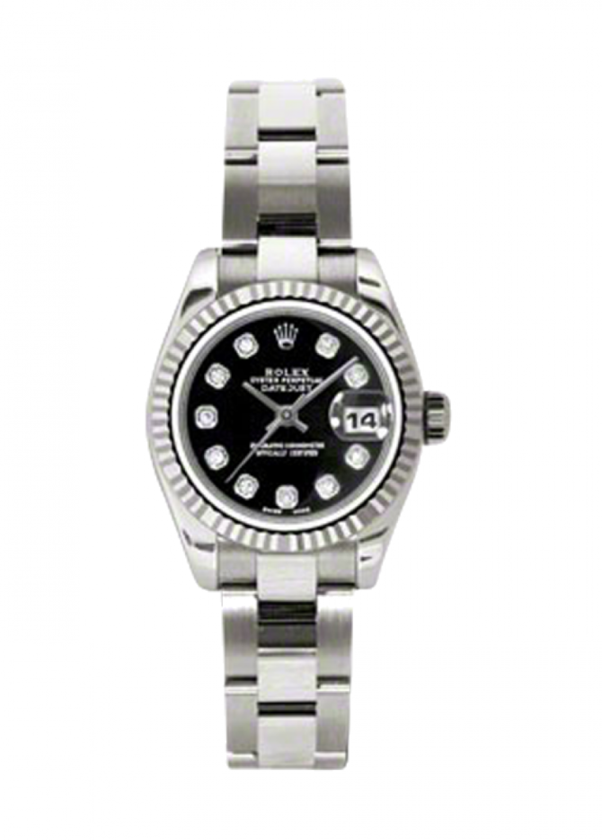 Rolex 179179 bkdo Datejust Ladies 26mm White Gold - фото 1