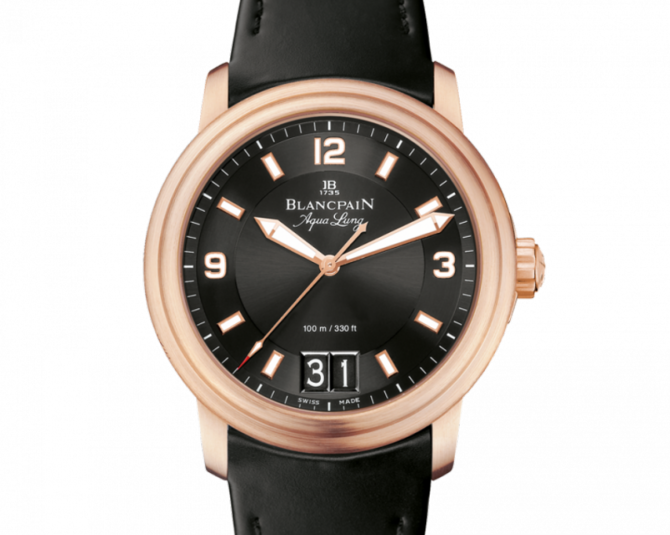 Blancpain 2850B-3630A-64B Leman Ultra-Slim Grande Date Aqua Lung - фото 1