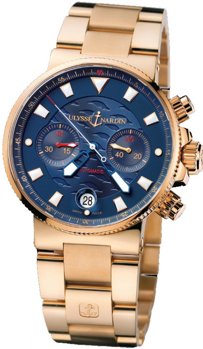 Ulysse Nardin 356-68LE-8 Maxi Marine Chronograph Blue Seal Limited Edition 999