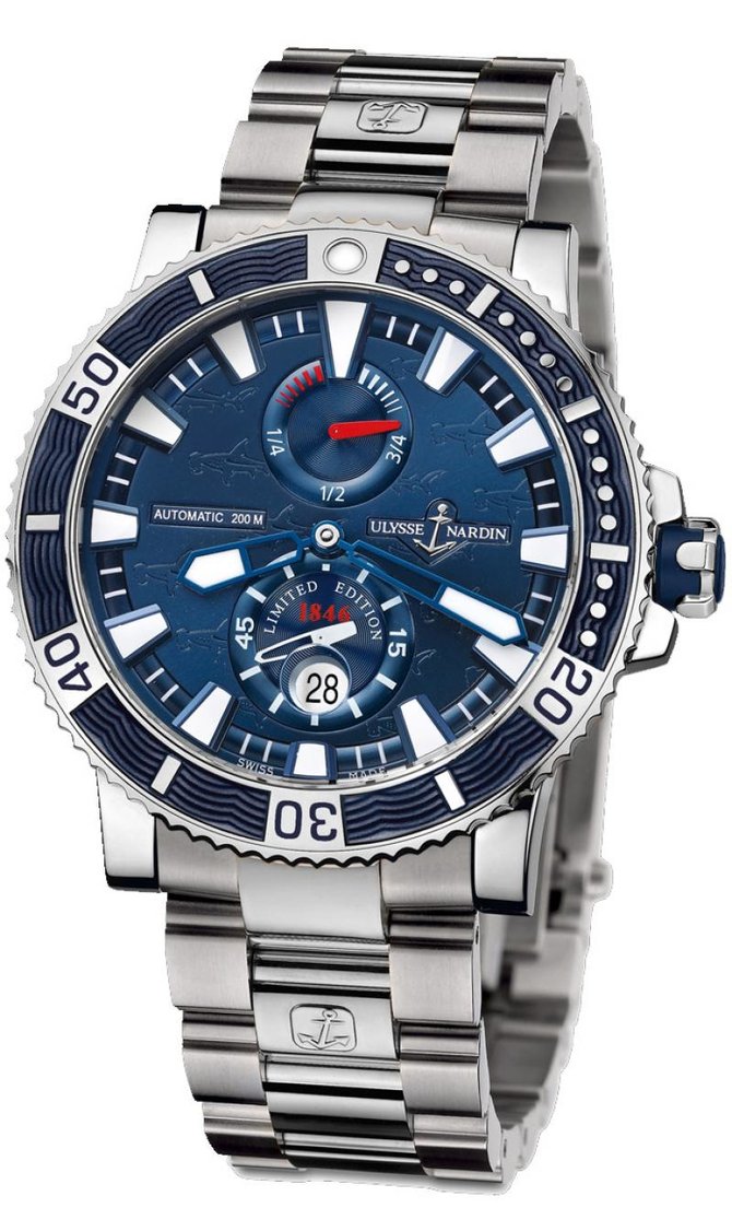 Ulysse Nardin 263-91LE-7M Maxi Marine Diver Hammerhead Shark Limited Edition 999