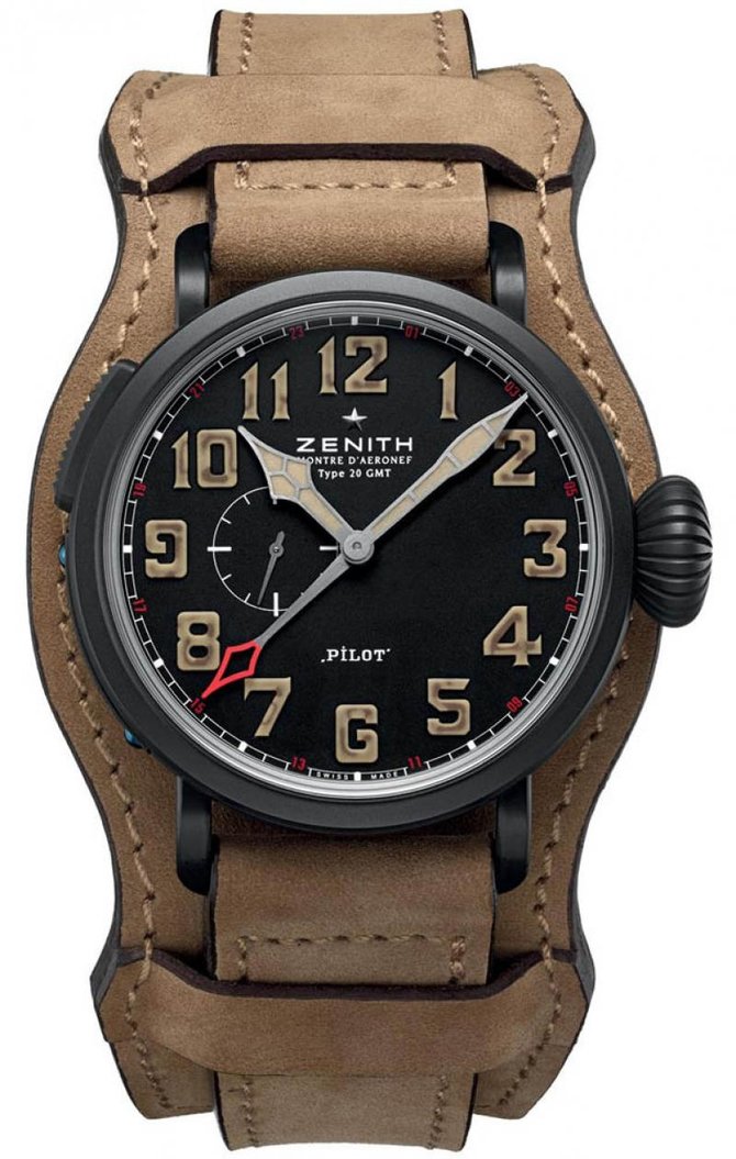 Zenith 96.2431.693/21.C740 Pilot Montre d'Aeronef Type 20 GMT - фото 1
