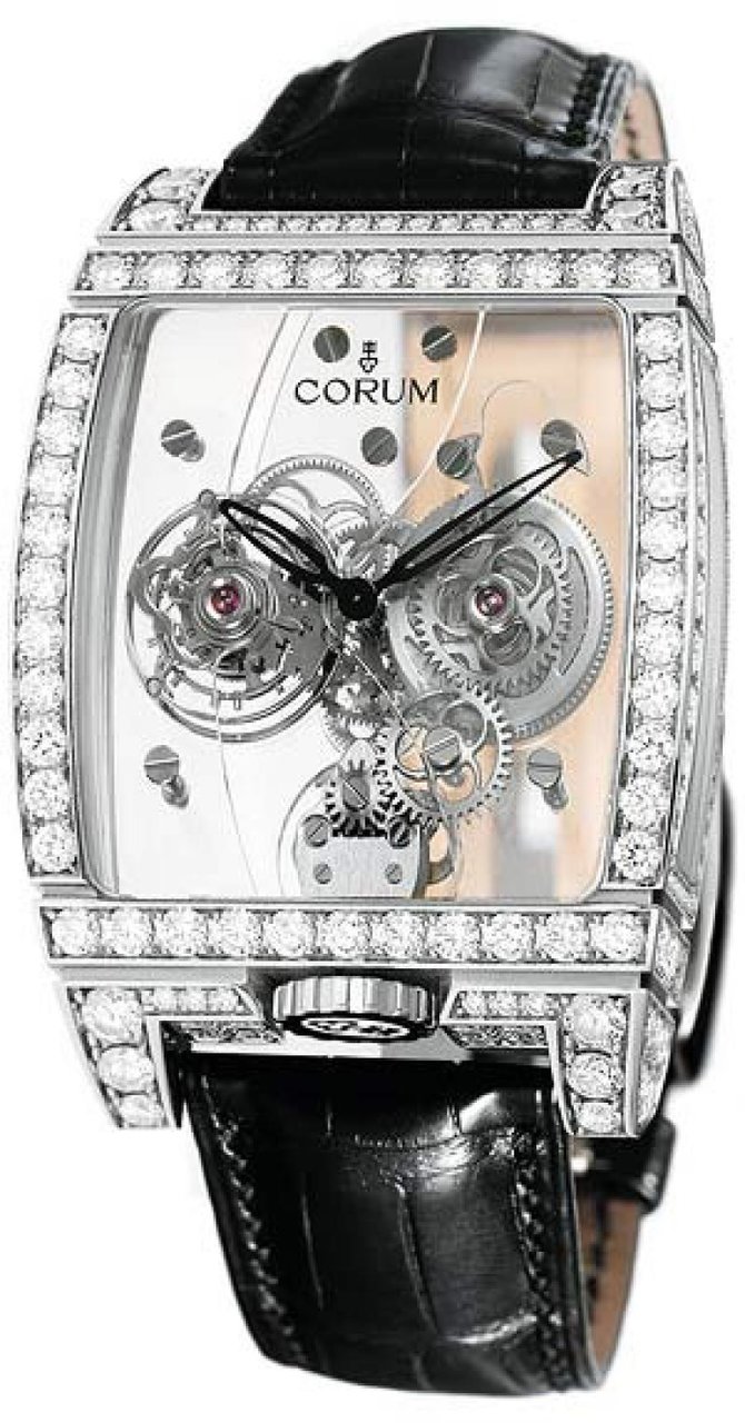 Corum 382.851.69/0F01 0000 Golden Bridges Golden Tourbillon Panoramique Diamants - фото 1