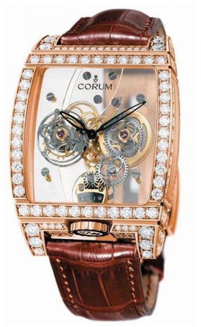 Corum 382.851.85/0F02 0000 Golden Bridges Golden Tourbillon Panoramique Grey Sapphire - фото 1